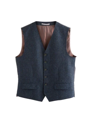 Foto van product Next Gilet 'Abraham Moon' navy / antraciet