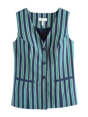 Foto van product Next Gilet 'N. Premium' kobaltblauw / hemelsblauw / zwart