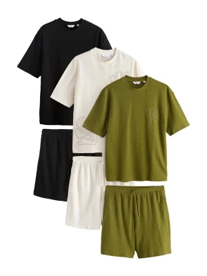 Foto van product Next Joggingpak ecru / olijfgroen / zwart