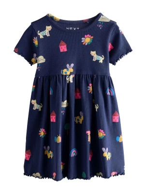 Foto van product Next Jurk blauw / navy / citroen / lichtroze