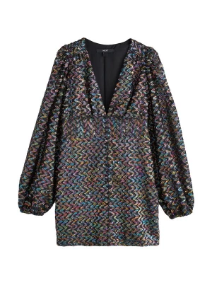 Foto van product Next Jurk blauw / oranje / zwart / zilver