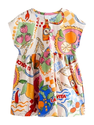 Foto van product Next Jurk lichtblauw / oranje / rood / wit