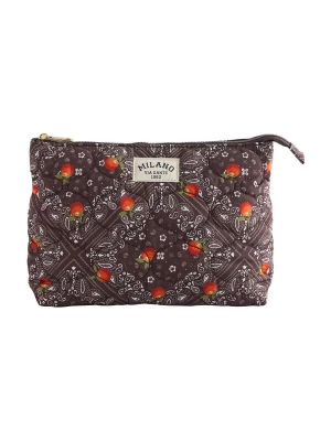 Foto van product Next Make up tas donkerbruin / oranjerood / wit