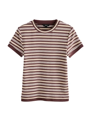 Foto van product Next Shirt beige / bruin / wijnrood