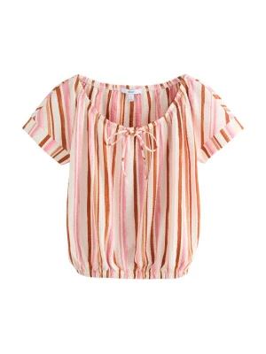 Foto van product Next Shirt brokaat / rosa / wit