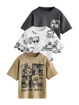 Foto van product Next Shirt donkerbeige / zwart / wit