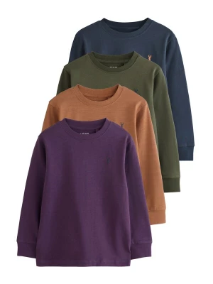 Foto van product Next Shirt donkerblauw / karamel / olijfgroen / lila gemêleerd