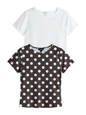 Foto van product Next Shirt donkerbruin / wit