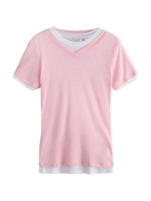 Foto van product Next Shirt oudroze / wit