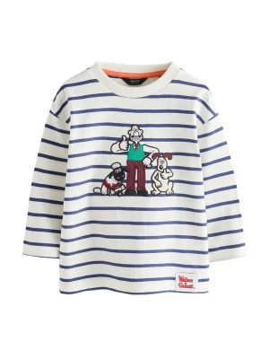 Foto van product Next Shirt 'Wallace & Gromit' ecru / donkerblauw / groen / wit
