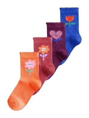Foto van product Next Sokken blauw / cyclaam / oranje / bloedrood