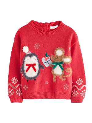 Foto van product Next Trui 'Christmas Character' karamel / donkergrijs / knalrood / wit