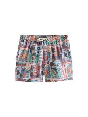 Foto van product Next Zwemshorts lichtblauw / groen / oranje / zwart gemêleerd