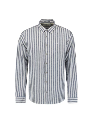 Foto van product No Excess Overhemd indigo / wit