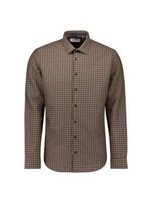 Foto van product No Excess Overhemd taupe / zwart / wit
