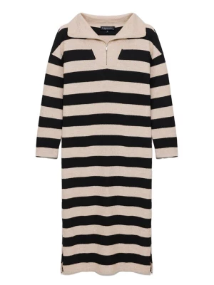 Foto van product No Matter What Gebreide jurk beige / zwart