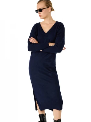 Foto van product No Matter What Gebreide jurk donkerblauw