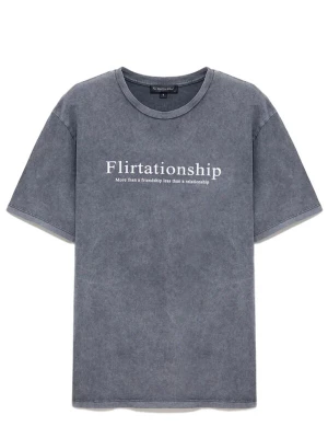 Foto van product No Matter What Shirt antraciet / wit