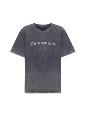 Foto van product No Matter What Shirt basaltgrijs / wit