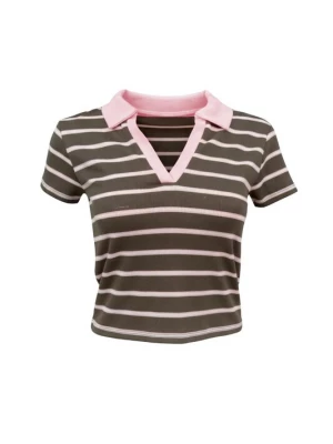 Foto van product No Matter What Shirt donkerbruin / rosa