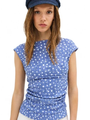 Foto van product No Matter What Shirt smoky blue / royal blue / koningsblauw / wit