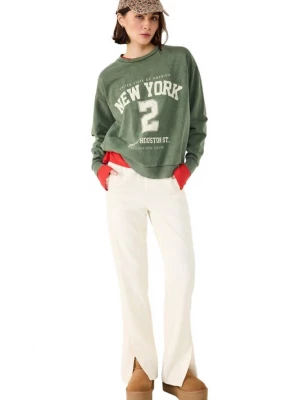 Foto van product No Matter What Sweatshirt groen / natuurwit