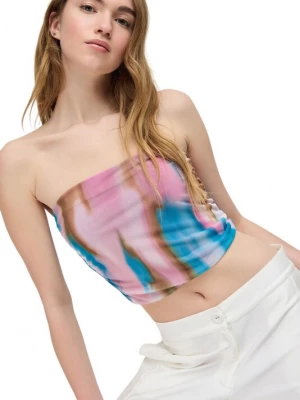 Foto van product No Matter What Top blauw / bruin / rosa / lichtroze