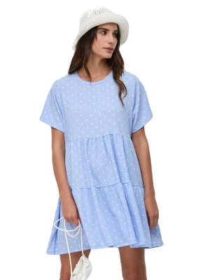Foto van product No Matter What Zomerjurk lichtblauw / wit