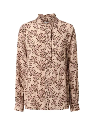 Foto van product Noa Noa Blouse ' Kine ' beige / bruin gemêleerd / pastelrood