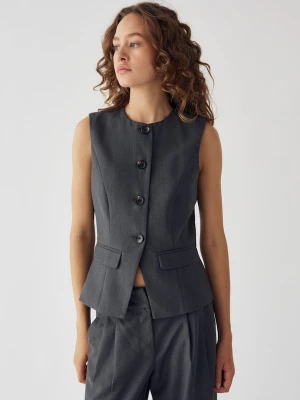 Foto van product Noella Bodywarmer ' N-Kasaunette Vest ' donkergrijs