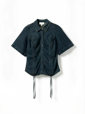 Foto van product Noella Shirt ' N-Micaiah SS ' blauw gemêleerd