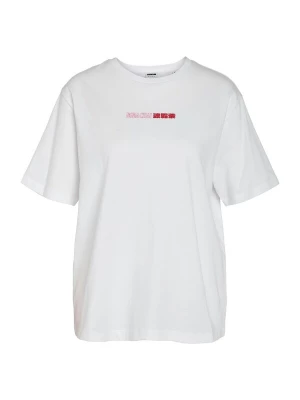 Foto van product Noisy May Curve Shirt 'NMSPARKEL' rosa / rood / zwart / wit