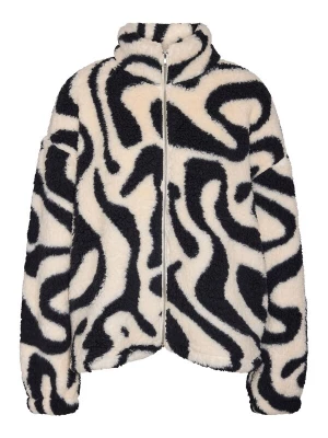 Foto van product Noisy may Fleece jas zwart / offwhite