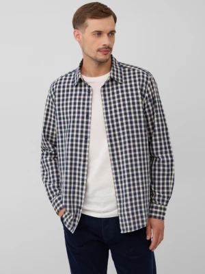 Foto van product Normale pasvorm: Geruit katoenen overhemd met Kent-kraag s.Oliver blauw