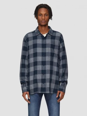 Foto van product Normale pasvorm: Geruit overhemd met borstzak QS blauw