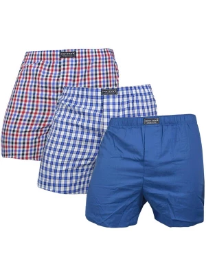 Foto van product normani Boxershorts blauw / kersrood / wit