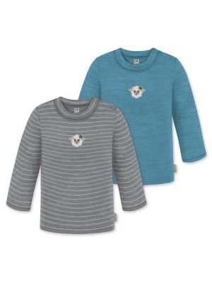 Foto van product normani Shirt 'Taupo' cyaan blauw / grijs / lichtgrijs / wit