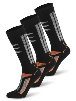 Foto van product normani Sokken grijs gemêleerd / oranje / zwart