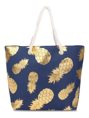 Foto van product normani Strandtas blauw / goud