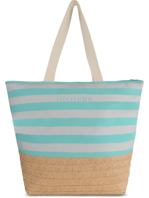 Foto van product normani Strandtas 'Mackay' beige / lichtgrijs / mintgroen