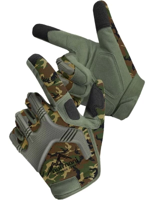Foto van product normani Vingerhandschoenen 'Army' bruin / grijs / donkergroen