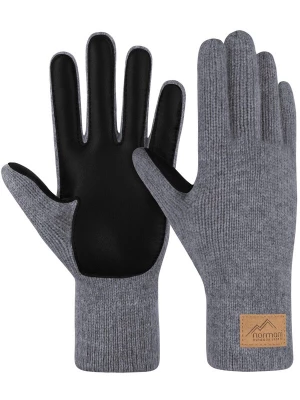 Foto van product normani Vingerhandschoenen 'Leanyer' grijs gemêleerd / zwart