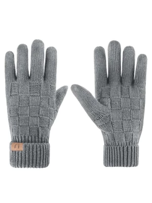 Foto van product normani Vingerhandschoenen 'Yuma' bruin / grijs
