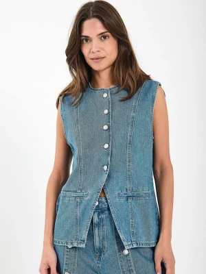 Foto van product NORR Bodywarmer ' Kenzie ' blauw gemêleerd