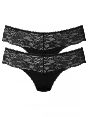 Foto van product NUANCE String 'Thong 2pack' zwart