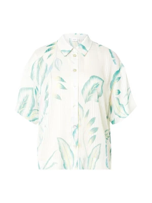 Foto van product NÜMPH Blouse 'WIVIAN' geel / smaragd / wit