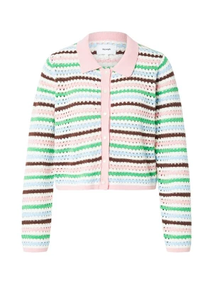 Foto van product NÜMPH Gebreid vest 'NANCY' bruin / lichtgroen / oudroze / wit