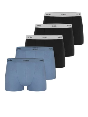 Foto van product Nur Die Boxershorts ' Organic Cotton ' smoky blue / zwart
