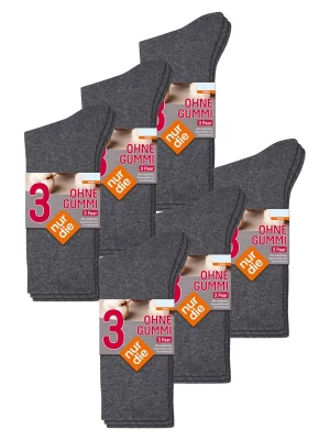 Foto van product Nur Die Sokken ' 18er-Pack Ohne Gummi ' donkergrijs / grijs gemêleerd