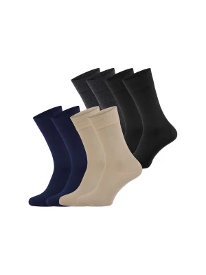 Foto van product Nur Die Sokken ' Bambus Komfortbund ' beige / nachtblauw / antraciet / zwart